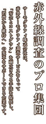 赤外線調査のプロ集団